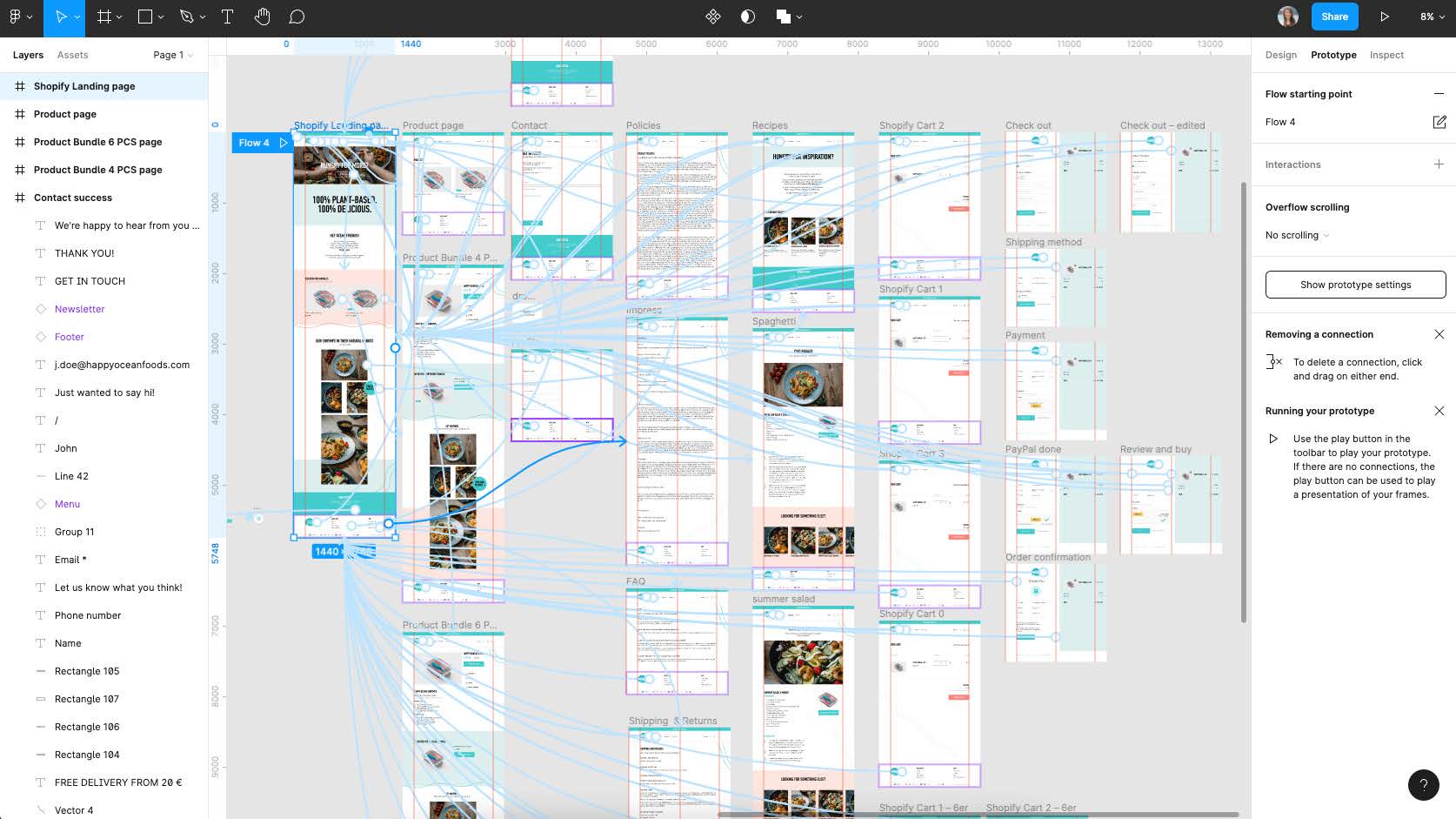 screenshot of a figma working space